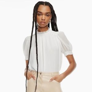 Aritzia Wilfred Wuthering Blue Blouse Medium